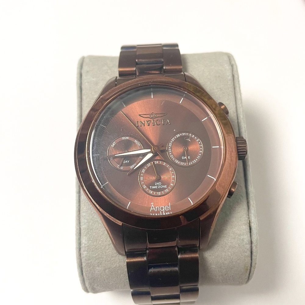 BROWN ROSE GOLD INVICTA ANGEL WATCH
